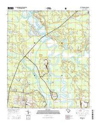 Kittredge South Carolina Current topographic map, 1:24000 scale, 7.5 X 7.5 Minute, Year 2014