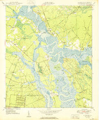 Kittredge South Carolina Historical topographic map, 1:24000 scale, 7.5 X 7.5 Minute, Year 1950