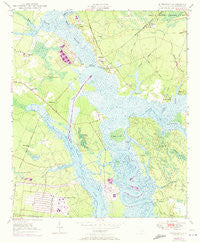 Kittredge South Carolina Historical topographic map, 1:24000 scale, 7.5 X 7.5 Minute, Year 1950