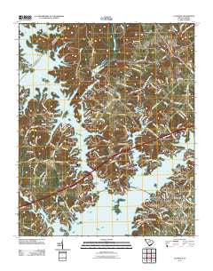 La France South Carolina Historical topographic map, 1:24000 scale, 7.5 X 7.5 Minute, Year 2011