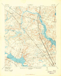 Ladson South Carolina Historical topographic map, 1:24000 scale, 7.5 X 7.5 Minute, Year 1943