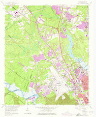 Ladson South Carolina Historical topographic map, 1:24000 scale, 7.5 X 7.5 Minute, Year 1958