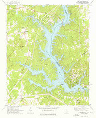 Lake Wylie South Carolina Historical topographic map, 1:24000 scale, 7.5 X 7.5 Minute, Year 1973