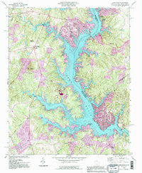 Lake Wylie South Carolina Historical topographic map, 1:24000 scale, 7.5 X 7.5 Minute, Year 1993
