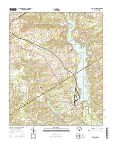 Lake Robinson South Carolina Current topographic map, 1:24000 scale, 7.5 X 7.5 Minute, Year 2014
