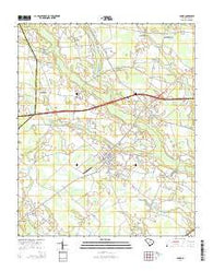 Lamar South Carolina Current topographic map, 1:24000 scale, 7.5 X 7.5 Minute, Year 2014
