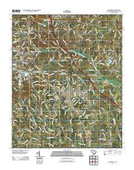 Landrum South Carolina Historical topographic map, 1:24000 scale, 7.5 X 7.5 Minute, Year 2011