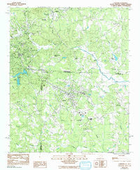 Landrum South Carolina Historical topographic map, 1:24000 scale, 7.5 X 7.5 Minute, Year 1968