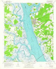 Laurel Bay South Carolina Historical topographic map, 1:24000 scale, 7.5 X 7.5 Minute, Year 1962