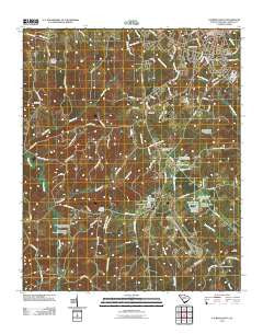 Laurens South South Carolina Historical topographic map, 1:24000 scale, 7.5 X 7.5 Minute, Year 2011