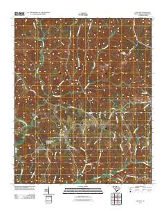 Lebanon South Carolina Historical topographic map, 1:24000 scale, 7.5 X 7.5 Minute, Year 2011