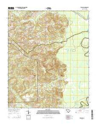 Leesburg South Carolina Current topographic map, 1:24000 scale, 7.5 X 7.5 Minute, Year 2014