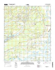 Legareville South Carolina Current topographic map, 1:24000 scale, 7.5 X 7.5 Minute, Year 2014