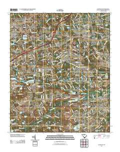 Lexington South Carolina Historical topographic map, 1:24000 scale, 7.5 X 7.5 Minute, Year 2011