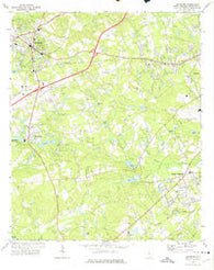 Lexington South Carolina Historical topographic map, 1:24000 scale, 7.5 X 7.5 Minute, Year 1972