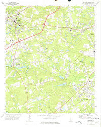 Lexington South Carolina Historical topographic map, 1:24000 scale, 7.5 X 7.5 Minute, Year 1972