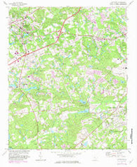 Lexington South Carolina Historical topographic map, 1:24000 scale, 7.5 X 7.5 Minute, Year 1972