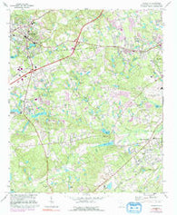 Lexington South Carolina Historical topographic map, 1:24000 scale, 7.5 X 7.5 Minute, Year 1972