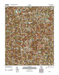 Liberty South Carolina Historical topographic map, 1:24000 scale, 7.5 X 7.5 Minute, Year 2011