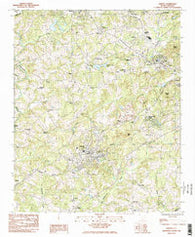 Liberty South Carolina Historical topographic map, 1:24000 scale, 7.5 X 7.5 Minute, Year 1983