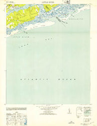 Little River South Carolina Historical topographic map, 1:24000 scale, 7.5 X 7.5 Minute, Year 1953