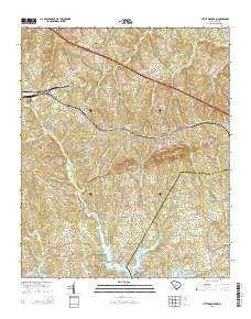 Little Mountain South Carolina Current topographic map, 1:24000 scale, 7.5 X 7.5 Minute, Year 2014