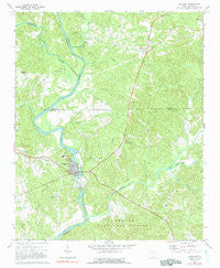 Lockhart South Carolina Historical topographic map, 1:24000 scale, 7.5 X 7.5 Minute, Year 1972