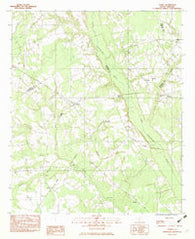 Lodge South Carolina Historical topographic map, 1:24000 scale, 7.5 X 7.5 Minute, Year 1982