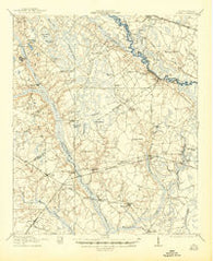 Lodge South Carolina Historical topographic map, 1:62500 scale, 15 X 15 Minute, Year 1921