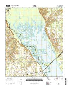 Lone Star South Carolina Current topographic map, 1:24000 scale, 7.5 X 7.5 Minute, Year 2014