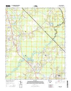 Longs South Carolina Current topographic map, 1:24000 scale, 7.5 X 7.5 Minute, Year 2014