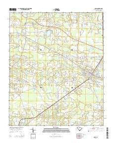 Loris South Carolina Current topographic map, 1:24000 scale, 7.5 X 7.5 Minute, Year 2014