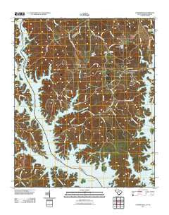Lowndesville South Carolina Historical topographic map, 1:24000 scale, 7.5 X 7.5 Minute, Year 2011