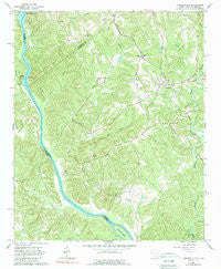 Lowndesville South Carolina Historical topographic map, 1:24000 scale, 7.5 X 7.5 Minute, Year 1964