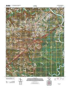 Lugoff South Carolina Historical topographic map, 1:24000 scale, 7.5 X 7.5 Minute, Year 2011
