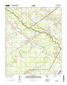 Lynchburg South Carolina Current topographic map, 1:24000 scale, 7.5 X 7.5 Minute, Year 2014