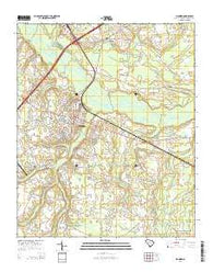 Manning South Carolina Current topographic map, 1:24000 scale, 7.5 X 7.5 Minute, Year 2014