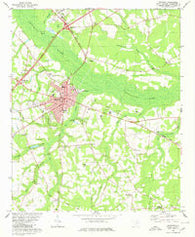 Manning South Carolina Historical topographic map, 1:24000 scale, 7.5 X 7.5 Minute, Year 1980