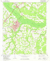 Manning South Carolina Historical topographic map, 1:24000 scale, 7.5 X 7.5 Minute, Year 1980