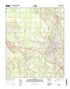 Marion South Carolina Current topographic map, 1:24000 scale, 7.5 X 7.5 Minute, Year 2014