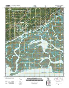 McClellanville South Carolina Historical topographic map, 1:24000 scale, 7.5 X 7.5 Minute, Year 2011