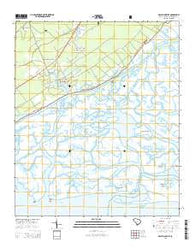 McClellanville South Carolina Current topographic map, 1:24000 scale, 7.5 X 7.5 Minute, Year 2014