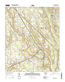 McColl South Carolina Current topographic map, 1:24000 scale, 7.5 X 7.5 Minute, Year 2014