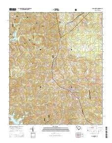 McCormick South Carolina Current topographic map, 1:24000 scale, 7.5 X 7.5 Minute, Year 2014