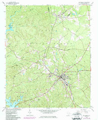 Mc Cormick South Carolina Historical topographic map, 1:24000 scale, 7.5 X 7.5 Minute, Year 1964