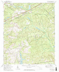 Messers Pond South Carolina Historical topographic map, 1:24000 scale, 7.5 X 7.5 Minute, Year 1972