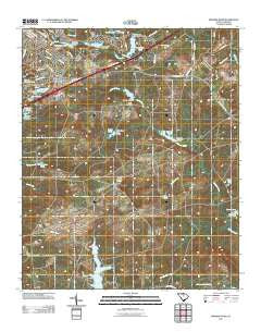 Messers Pond South Carolina Historical topographic map, 1:24000 scale, 7.5 X 7.5 Minute, Year 2011