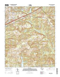 Messers Pond South Carolina Current topographic map, 1:24000 scale, 7.5 X 7.5 Minute, Year 2014