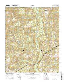 Middendorf South Carolina Current topographic map, 1:24000 scale, 7.5 X 7.5 Minute, Year 2014