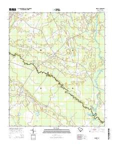 Midway South Carolina Current topographic map, 1:24000 scale, 7.5 X 7.5 Minute, Year 2014